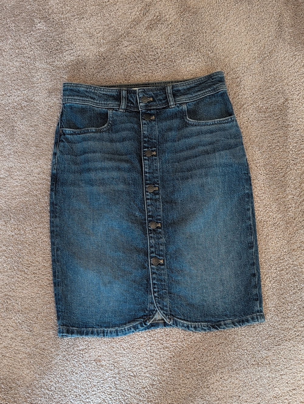Madewell Medium Denim Pencil Skirt